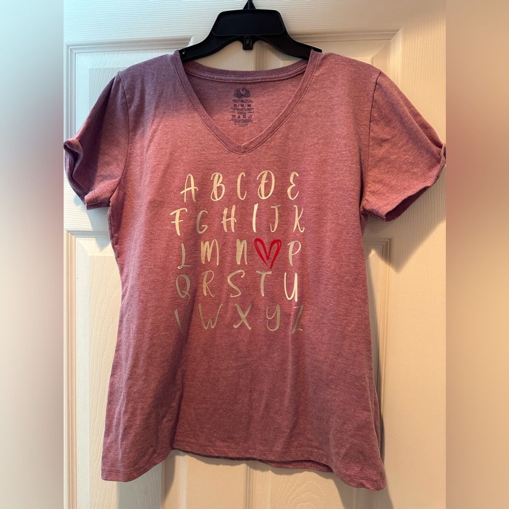 XL V-neck T-shirt. Perfect for Valentine’s Day.